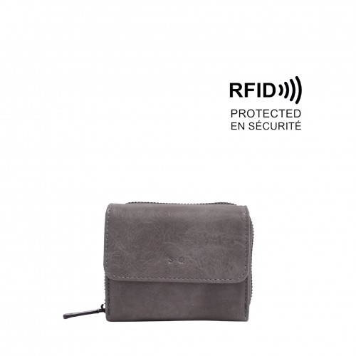 Amber2 Bi-Fold Wallet - Charcoal Grey 